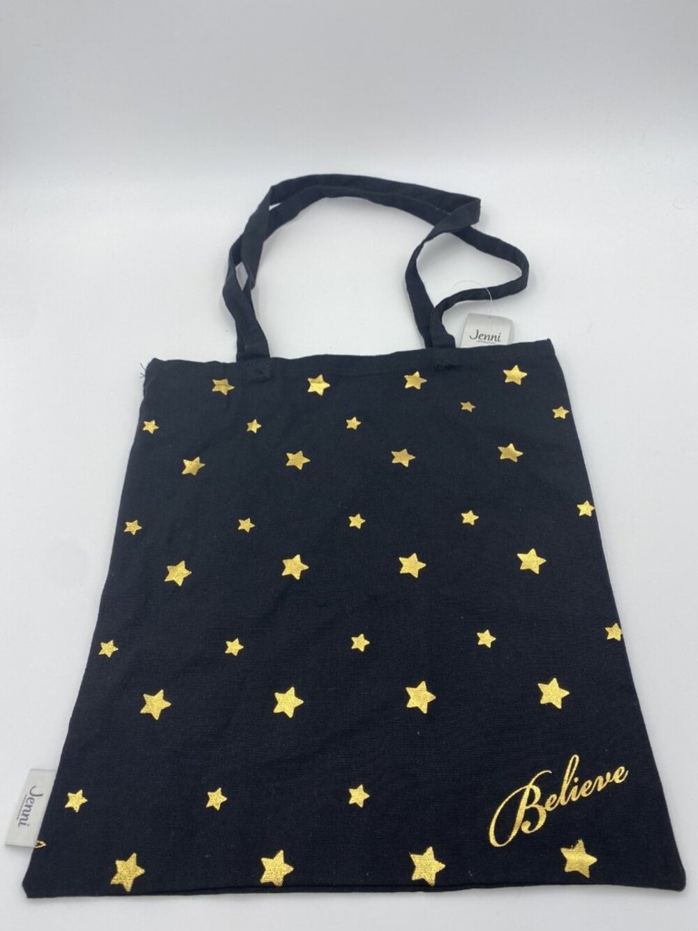 Jenni by Jennifer Moore Womens Intimates Believe Gold Stars Tote Bag